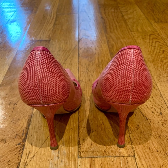 Jimmy Choo pink leather pointed toe heels - Picture 3 of 5